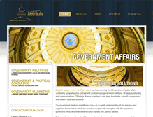 Tablet Screenshot of capitolpartnersca.com